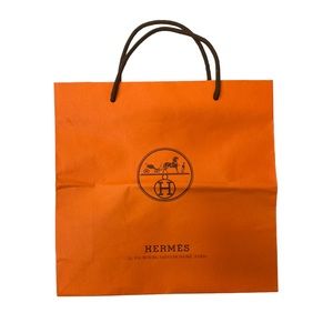 HERMÉS Paper Shopping Bag 11 3/8” x 11 5/8” x 3 7/8”